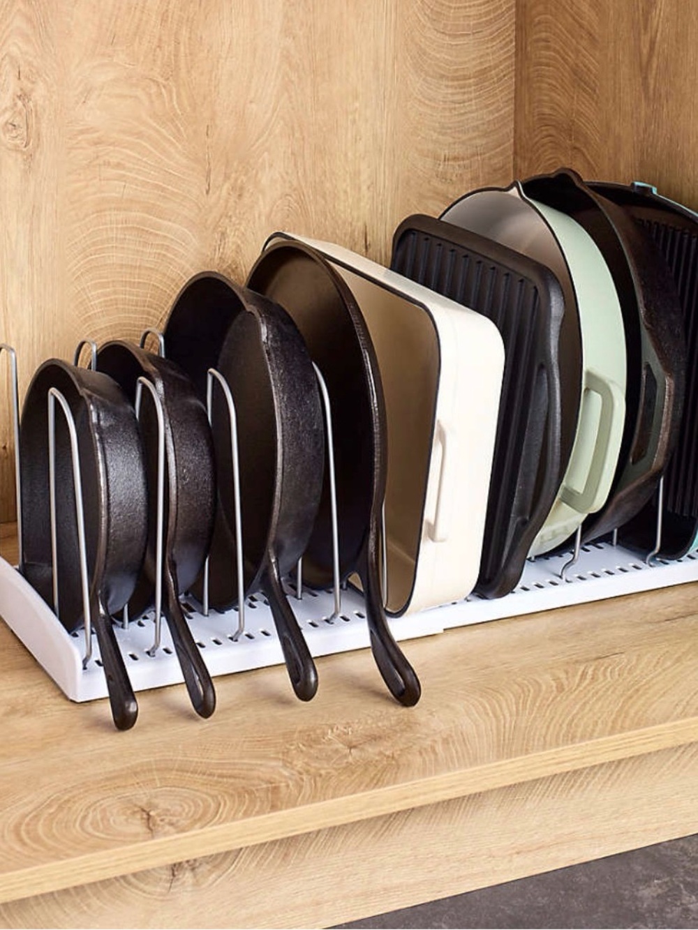 StoreMore Expandable Cookware Rack - White - Picture 7 of 10